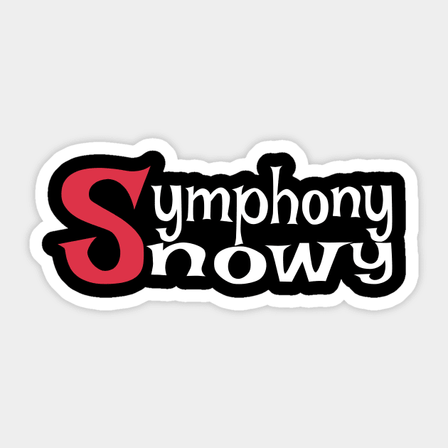 Snowy Symphony Sticker by pmArtology